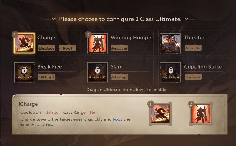 Tarisland rage warrior abilities